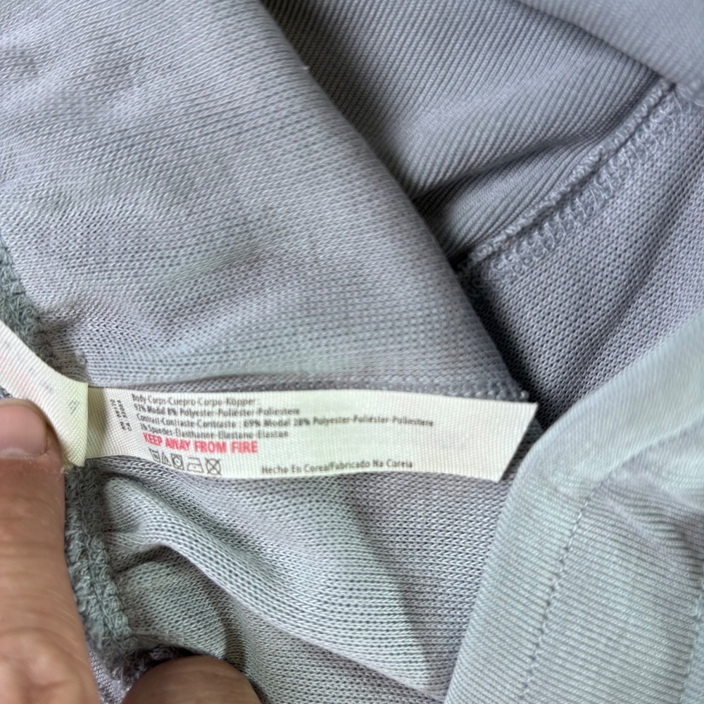 FP Movement Jogger Pants Womens M Gray Modal Harem Ribbed Cuff Boho Athleisure - Picture 6 of 7